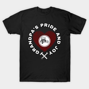 Funny Grandpa's pride and joy classic car love T-Shirt